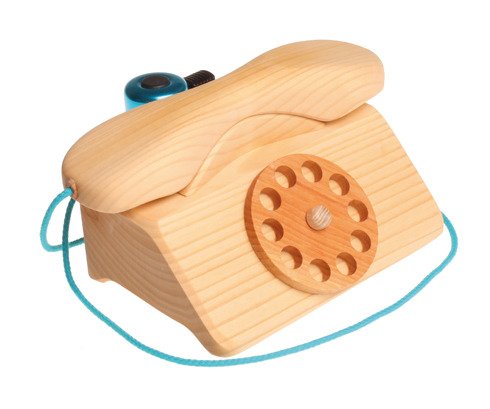 Drewniany Telefon